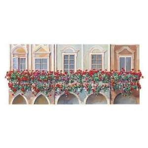  Balcone Fiorito Poster Print