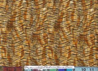 Animal Skin Print Fabric ~ 5006 Tiger Cat Stripe  