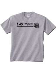 Lax Motivation Short Sleeve Lacrosse T Shirt (Design on Front)