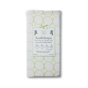 Swaddle Designs Marquisette Swaddling Blanket   Mod Circles On White