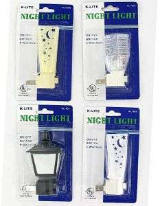 Wholesale NIGHT LIGHT (ASSORTED STYLES) (CASE OF 72) Electric Safe 