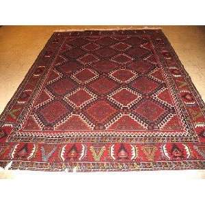  6x9 Hand Knotted baluch Afganistan Rug   96x66