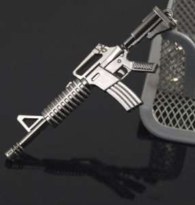 Military Gun Weapon Model M4A1 Assault Rifle Key Chain  