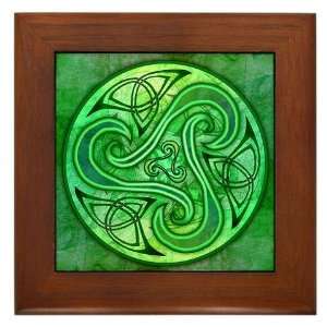 Celtic Triskele Irish Framed Tile by  
