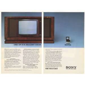  1981 Sony Trinitron Big Little Color TV Television 2 Page 