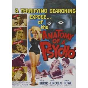  Anatomy of a Psycho (1961) 27 x 40 Movie Poster Style A 