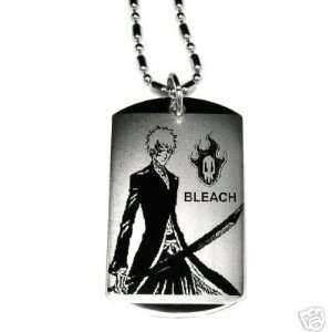  Bleach Ichigo Bankai Dogtag Necklace w/Chain and Giftbox 