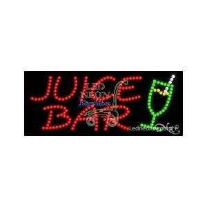  Juice Bar Logo LED Sign 11 inch tall x 27 inch wide x 3.5 