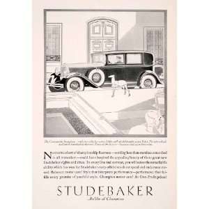   Commander Brougham Car Laurence Fellows Art Deco   Original Print Ad