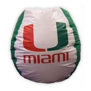  Bean Bag Miami Hurricanes Furniture & Decor
