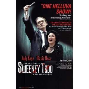    Sweeney Todd Poster Broadway Theater Play 27x40