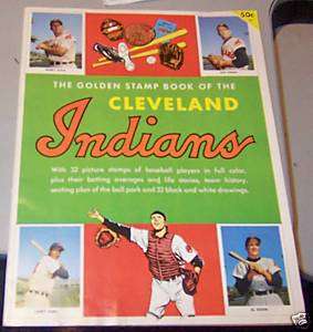 1955 Cleveland Indians Golden Stamp Book  