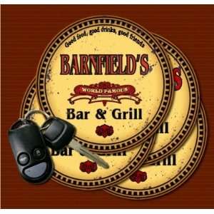  BARNFIELDS Family Name Bar & Grill Coasters Kitchen 