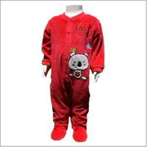   Infant Baby Rompers. Long Sleeve Cotton Velour Sleep N Play Baby