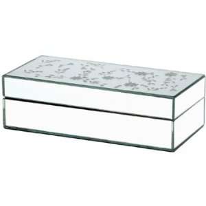  Venetian Etched Mirror Rectangle Jewelry Box