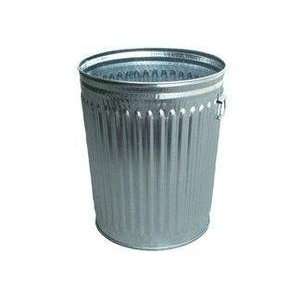   24 Gallon Galvanized Trash Can without Lid Case of 3