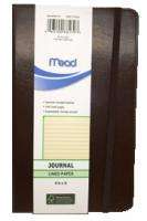 Mead Leather Bonded Journal 240 Pages 4 7/8x8 Brown  