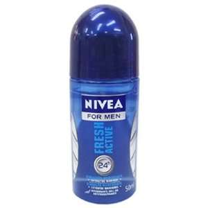  Nivea for Men FRESH ACTIVE Deodorant ROLL ON, 50 ML / 1.7 