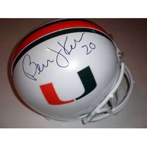  Bernie Kosar Autographed/Hand Signed Helmet Miami 