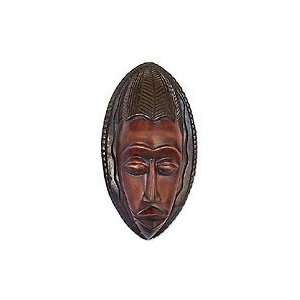  NOVICA Ghanaian wood mask, Harvest God