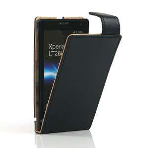  PU leather case for Sony Lt26i/Sony Xperia S +Free Screen 