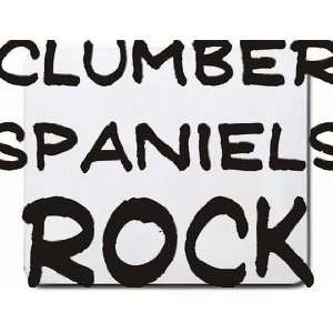  Clumber Spaniels Rock Mousepad