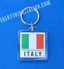  Italian Boot Flag Key Chain, Italian Flag Acrylic Key chain, key 