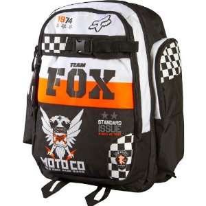 Fox Racing Step Up Mens Action Backpack   Black/Orange / Size 9.5 L 