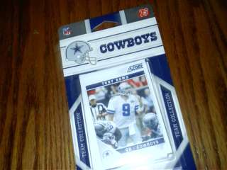 2011 Dallas Cowboys Score football team set  