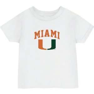   Hurricanes White Toddler/Kids Arch Logo T Shirt