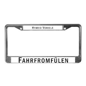  Toyota Prius Hybrid Fahrfromf License Plate Frame by 