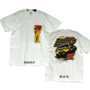 BLANEY CAT RACING NUMBER 22 WHT TEE SIZE 2XL  Sports 
