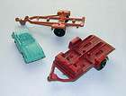 Vtg 1960s Tootsietoy Diecast Toy Boat & Motorcycle Trai