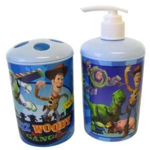   Toy Story Bath Set   Toy Story Toothbrush Holder   Toy Story Soap Pump
