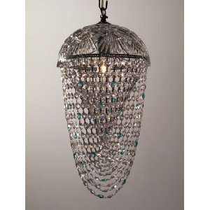 Classic Lighting 8223 CH CPAG Crystalique Plus Clear & Antique Green 