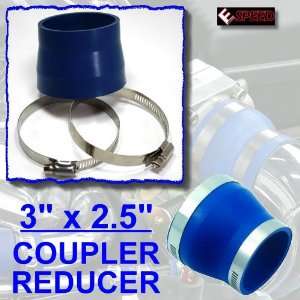   to 2.5 Intake Intercooler Pipe Reducer Coupler Blue Automotive