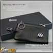   genuine leather CADILLAC logo Men/Women black wallet purse auto  