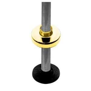 Lavi Industries 00 B/2 Polished Brass Round Mounting Flange & Canopy 2 