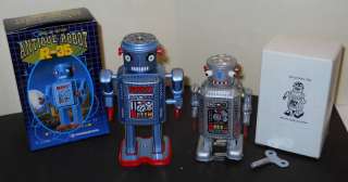   Litho Wind up Robots China & Japan New Old Stock Original Boxes  