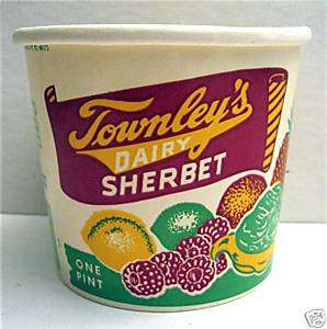 Townley Dairy Sherbet Ice Cream Container Oklahoma City  