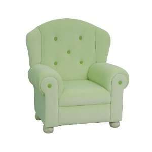  Green Plush Kids Arm Chair