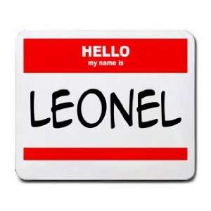 HELLO my name is LEONEL Mousepad