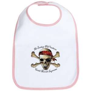  Baby Bib Petal Pink Pirate Beatings Will Continue Until 