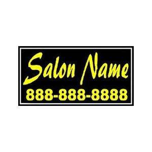  Salon with Phoneumber Backlit Sign 15 x 30