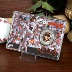   Francisco Giants #55 Tim Lincecum Silver Coin Card