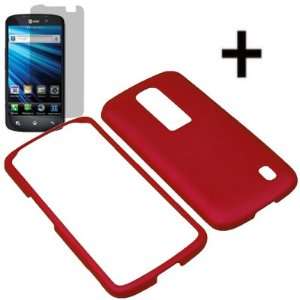   for AT&T LG Nitro HD P930 + Fitted LCD Red Cell Phones & Accessories