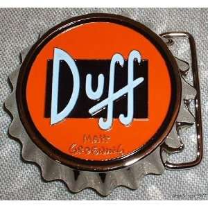   SIMPSONS TV Series DUFF Beer Bottle Cap Belt BUCKLE 