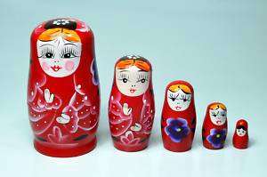 Beautiful vintage russian babushka matryoshka dolls  Gift Jewelry 