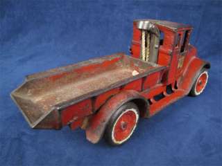 1923 Arcade International Harvester Red Baby Dump Truck  