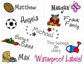 60 WATERPROOF PERSONALIZED LABELS   Customized for you  